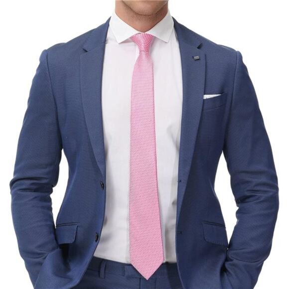 Men's Necktie Classic Silk Tie Woven Jacquard Neck Ties - Picture 5 of 8